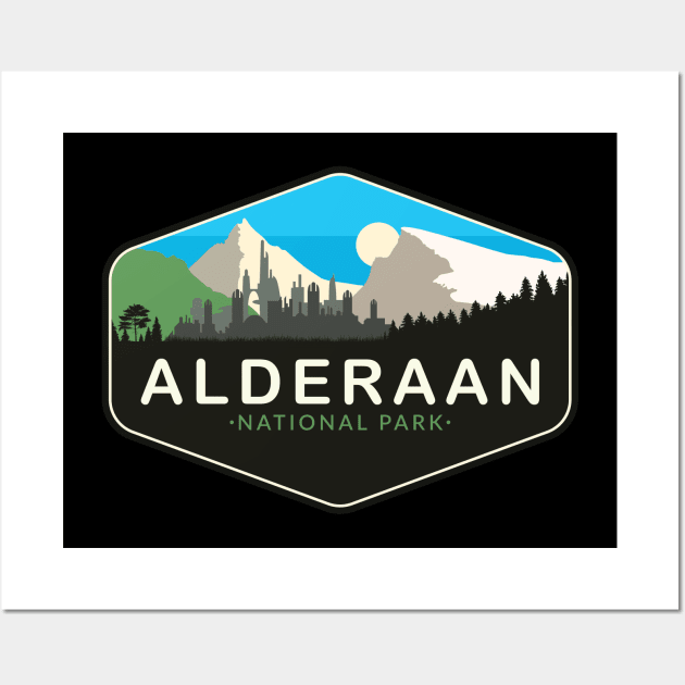 Alderaan National Park Wall Art by Space Club